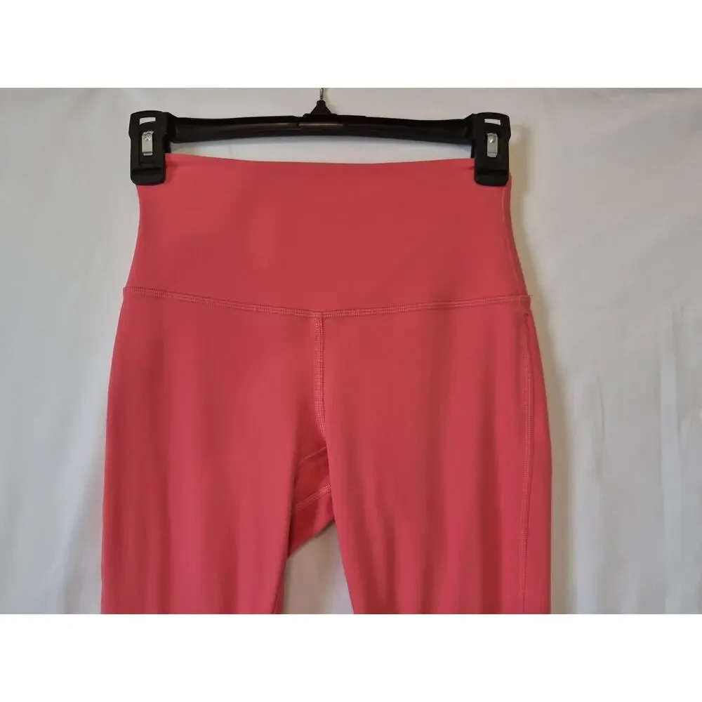 lululemon athletica Coral Pink High-Waist Leggings
